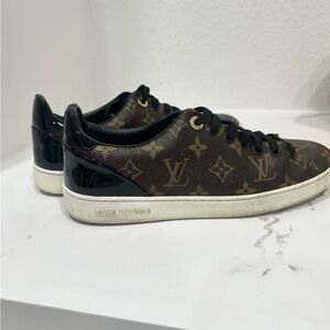 Louis Vuitton Black and Brown Monogram Sneakers